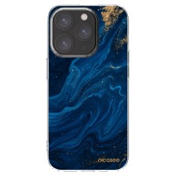 Átlátszó szilikon tok az alábbi mobiltelefonokra Apple iPhone 15 Pro - Blue