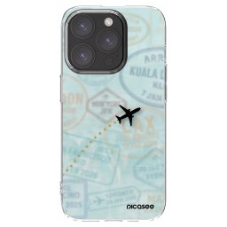 Átlátszó szilikon tok az alábbi mobiltelefonokra Apple iPhone 15 Pro - FLIGHT PATH