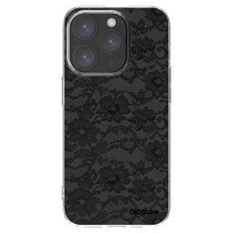 Átlátszó szilikon tok az alábbi mobiltelefonokra Apple iPhone 15 Pro - Dark Elegance