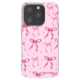 Átlátszó szilikon tok az alábbi mobiltelefonokra Apple iPhone 15 Pro - Bow Aesthetic