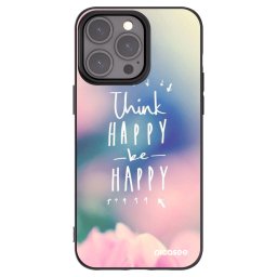 Fekete szilikon tok az alábbi mobiltelefonokra Apple iPhone 15 Pro Max - Think happy be happy