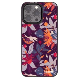 Fekete szilikon tok az alábbi mobiltelefonokra Apple iPhone 15 Pro Max - Purple Leaf