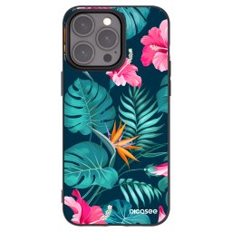 Fekete szilikon tok az alábbi mobiltelefonokra Apple iPhone 15 Pro Max - Pink Monstera