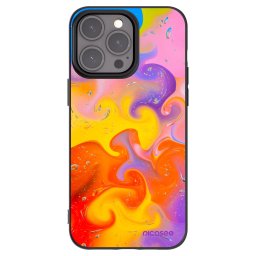 Fekete szilikon tok az alábbi mobiltelefonokra Apple iPhone 15 Pro Max - Bubbles