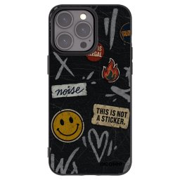 Fekete szilikon tok az alábbi mobiltelefonokra Apple iPhone 15 Pro Max - STICKERS x TAGS