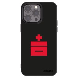 Silikonový černý obal pro Apple iPhone 15 Pro Max - Le Plastenciaga