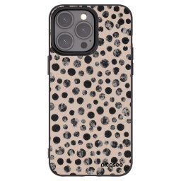 Fekete szilikon tok az alábbi mobiltelefonokra Apple iPhone 15 Pro Max - Dots