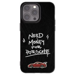 Fekete szilikon tok az alábbi mobiltelefonokra Apple iPhone 15 Pro Max - Dark Racer