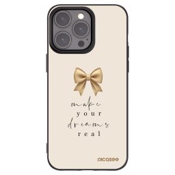 Fekete szilikon tok az alábbi mobiltelefonokra Apple iPhone 15 Pro Max - Golden Dream