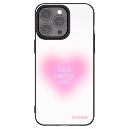 Fekete szilikon tok az alábbi mobiltelefonokra Apple iPhone 15 Pro Max - Rich Energy