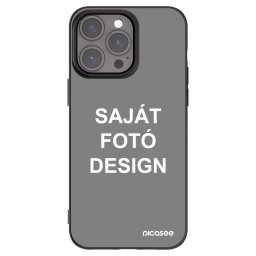 Fekete szilikon tok az alábbi mobiltelefonokra Apple iPhone 15 Pro Max - Saját fotó/motívum