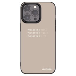 Fekete szilikon tok az alábbi mobiltelefonokra Apple iPhone 15 Pro Max - Positive Vibes