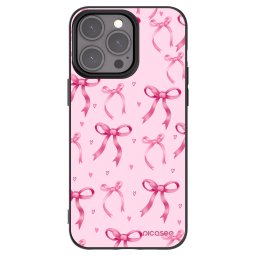 Fekete szilikon tok az alábbi mobiltelefonokra Apple iPhone 15 Pro Max - Bow Aesthetic