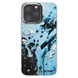 Átlátszó szilikon tok az alábbi mobiltelefonokra Apple iPhone 15 Pro Max - Organic blue