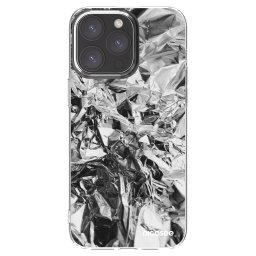 Átlátszó szilikon tok az alábbi mobiltelefonokra Apple iPhone 15 Pro Max - Chrome