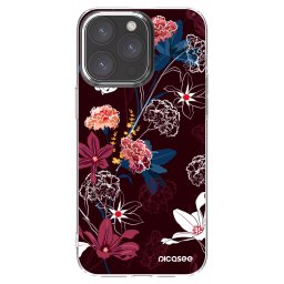 Átlátszó szilikon tok az alábbi mobiltelefonokra Apple iPhone 15 Pro Max - Dark Meadow