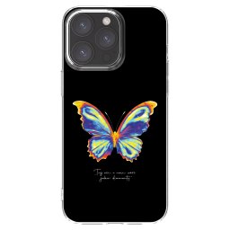 Átlátszó szilikon tok az alábbi mobiltelefonokra Apple iPhone 15 Pro Max - Diamanty Black