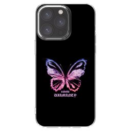 Átlátszó szilikon tok az alábbi mobiltelefonokra Apple iPhone 15 Pro Max - Diamanty Purple