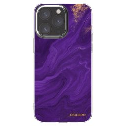 Átlátszó szilikon tok az alábbi mobiltelefonokra Apple iPhone 15 Pro Max - Purple