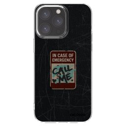 Átlátszó szilikon tok az alábbi mobiltelefonokra Apple iPhone 15 Pro Max - EMERGENCY