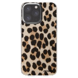 Átlátszó szilikon tok az alábbi mobiltelefonokra Apple iPhone 15 Pro Max - Brown Tiger