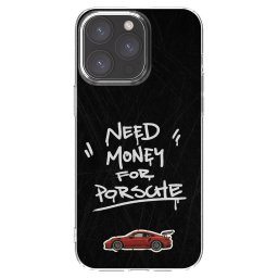 Átlátszó szilikon tok az alábbi mobiltelefonokra Apple iPhone 15 Pro Max - Dark Racer