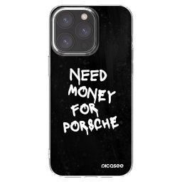 Átlátszó szilikon tok az alábbi mobiltelefonokra Apple iPhone 15 Pro Max - Black Dollar