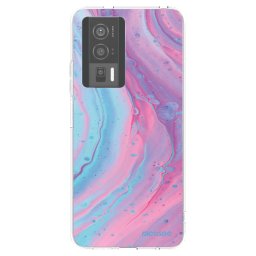 Átlátszó szilikon tok az alábbi mobiltelefonokra Xiaomi Poco F5 Pro 5G - Pink liquid