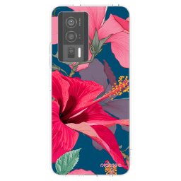 Átlátszó szilikon tok az alábbi mobiltelefonokra Xiaomi Poco F5 Pro 5G - Hibiscus