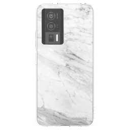Átlátszó szilikon tok az alábbi mobiltelefonokra Xiaomi Poco F5 Pro 5G - White marble