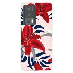 Átlátszó szilikon tok az alábbi mobiltelefonokra Xiaomi Poco F5 Pro 5G - Red Lily