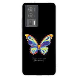 Átlátszó szilikon tok az alábbi mobiltelefonokra Xiaomi Poco F5 Pro 5G - Diamanty Black