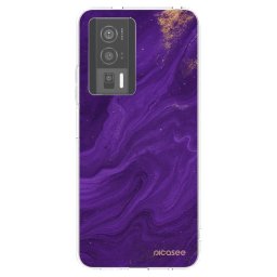 Átlátszó szilikon tok az alábbi mobiltelefonokra Xiaomi Poco F5 Pro 5G - Purple