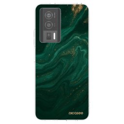Átlátszó szilikon tok az alábbi mobiltelefonokra Xiaomi Poco F5 Pro 5G - Green