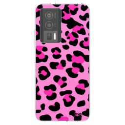 Átlátszó szilikon tok az alábbi mobiltelefonokra Xiaomi Poco F5 Pro 5G - Pink Tiger