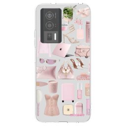 Átlátszó szilikon tok az alábbi mobiltelefonokra Xiaomi Poco F5 Pro 5G - Glam Babe