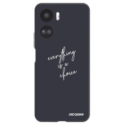 Fekete szilikon tok az alábbi mobiltelefonokra Honor 90 Lite 5G - Everything is a choice