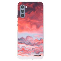 Átlátszó szilikon tok az alábbi mobiltelefonokra Motorola Moto G62 - Sunset