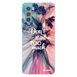 Átlátszó szilikon tok az alábbi mobiltelefonokra Motorola Moto G62 - Don't think TOO much