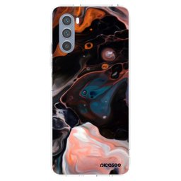 Átlátszó szilikon tok az alábbi mobiltelefonokra Motorola Moto G62 - Cream