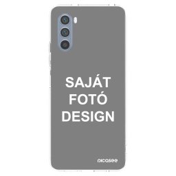 Átlátszó szilikon tok az alábbi mobiltelefonokra Motorola Moto G62 - Saját fotó/motívum