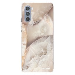 Átlátszó szilikon tok az alábbi mobiltelefonokra Motorola Moto G62 - Cream marble