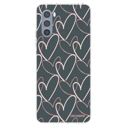 Átlátszó szilikon tok az alábbi mobiltelefonokra Motorola Moto G62 - Lots of love