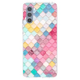 Átlátszó szilikon tok az alábbi mobiltelefonokra Motorola Moto G62 - Colorful roof