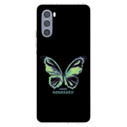 Átlátszó szilikon tok az alábbi mobiltelefonokra Motorola Moto G62 - Diamanty Blue