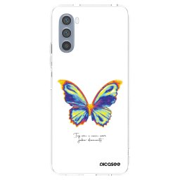 Átlátszó szilikon tok az alábbi mobiltelefonokra Motorola Moto G62 - Diamanty White