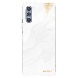 Átlátszó szilikon tok az alábbi mobiltelefonokra Motorola Moto G62 - White