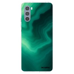 Átlátszó szilikon tok az alábbi mobiltelefonokra Motorola Moto G62 - Malachite
