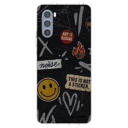 Átlátszó szilikon tok az alábbi mobiltelefonokra Motorola Moto G62 - STICKERS x TAGS