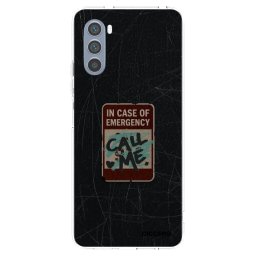 Átlátszó szilikon tok az alábbi mobiltelefonokra Motorola Moto G62 - EMERGENCY